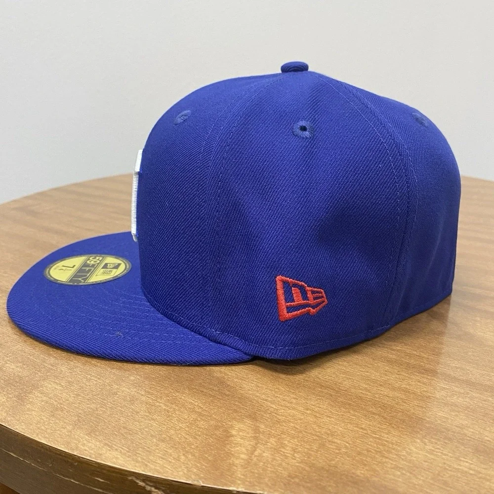 New‎ Era 59FIFTY Detroit Tigers World Series 50th Anniversary Blue Hat 7 1/4